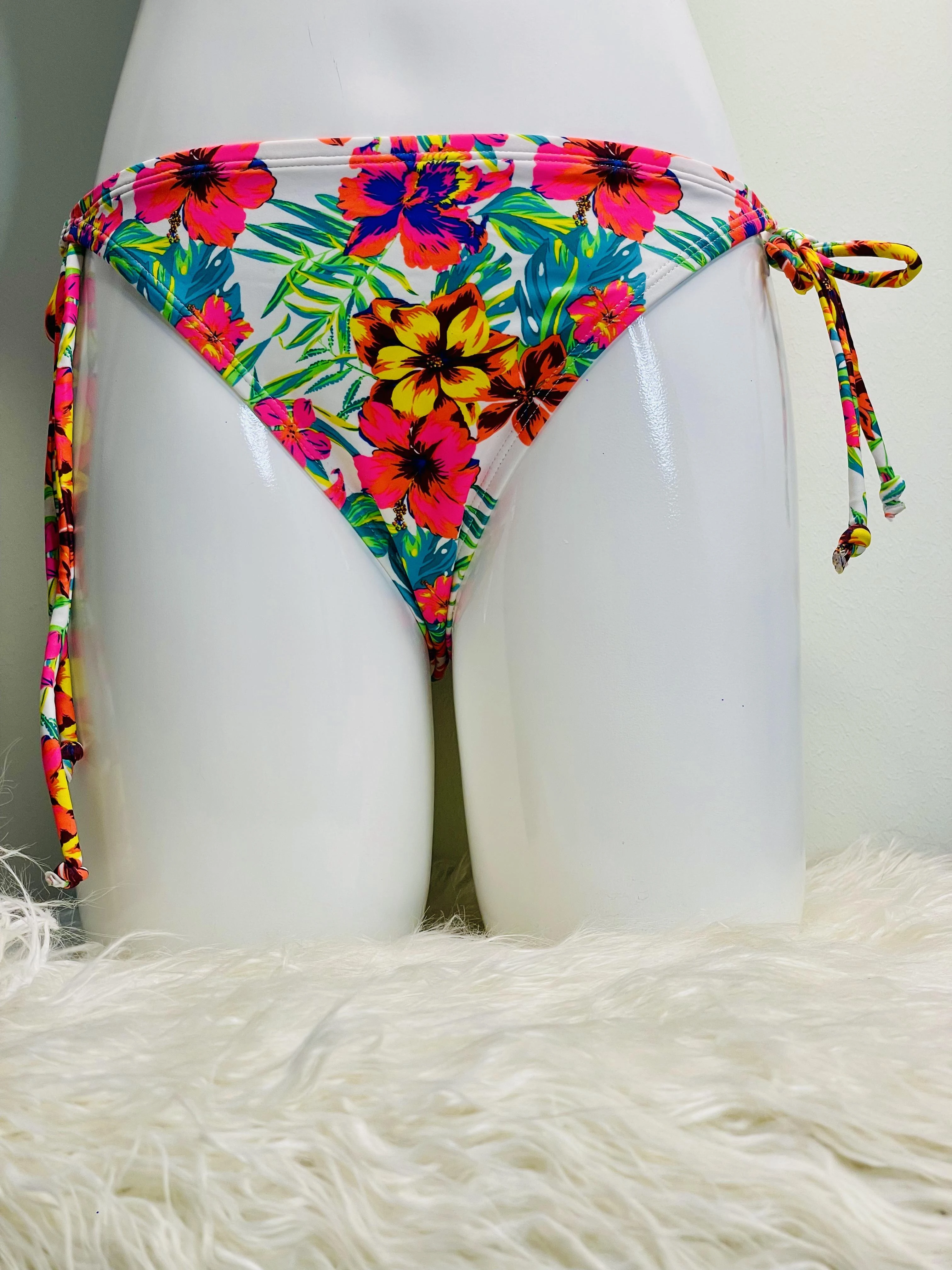 Floral Paradise Tie-Side Thong