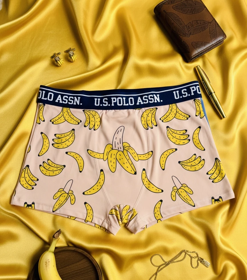 Banana printed men's underwear