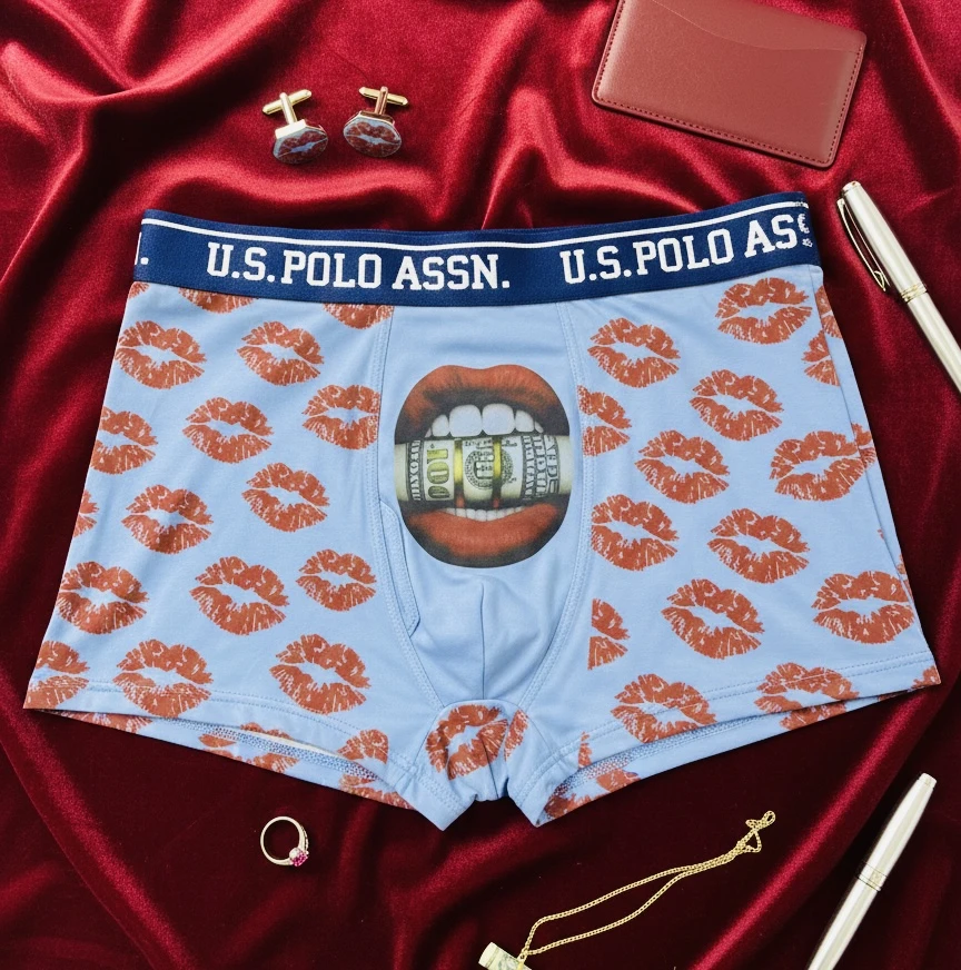 kiss printed men's underwear