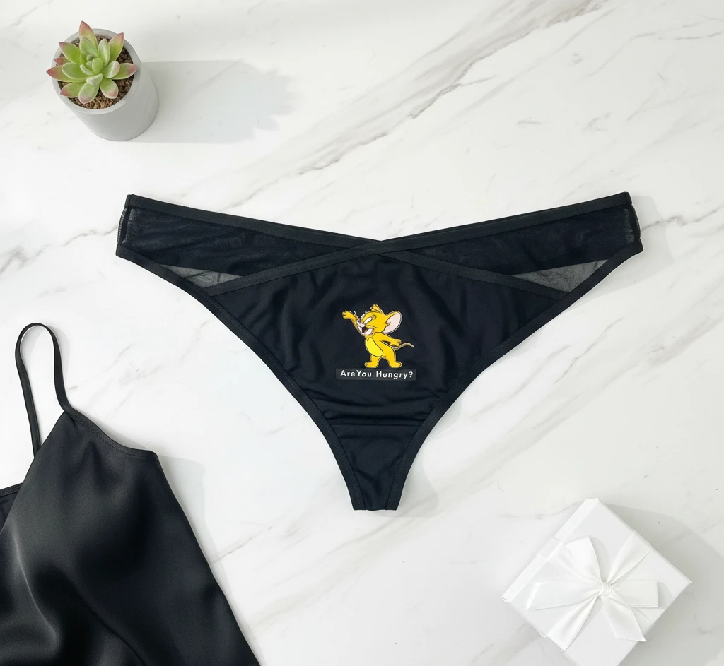 Are You Hungry Printed Thong