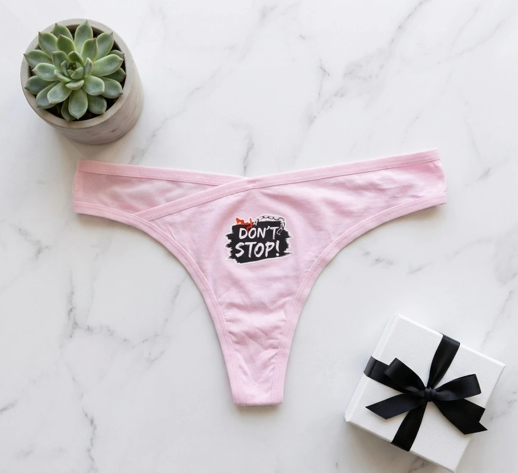 Don't Stop Printed Thong