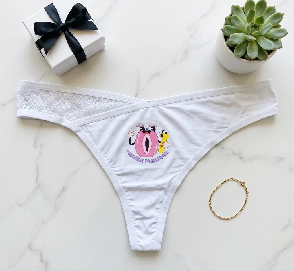 Female Pleasure Printed Thong
