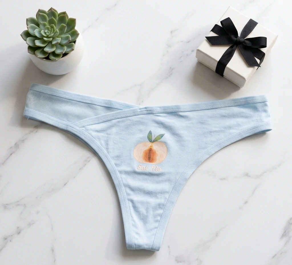 Eat Me Printed Thong