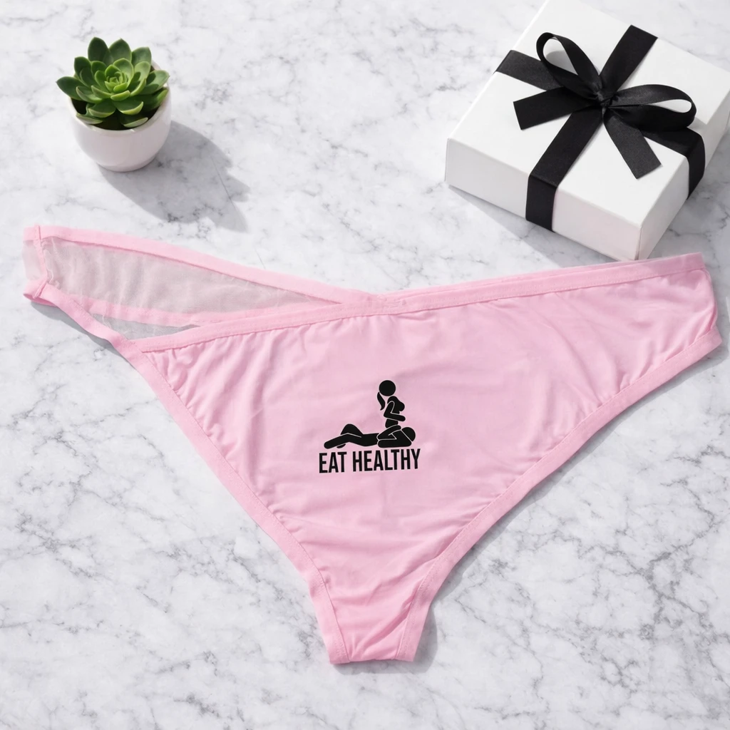Eat Healthy Printed Thong