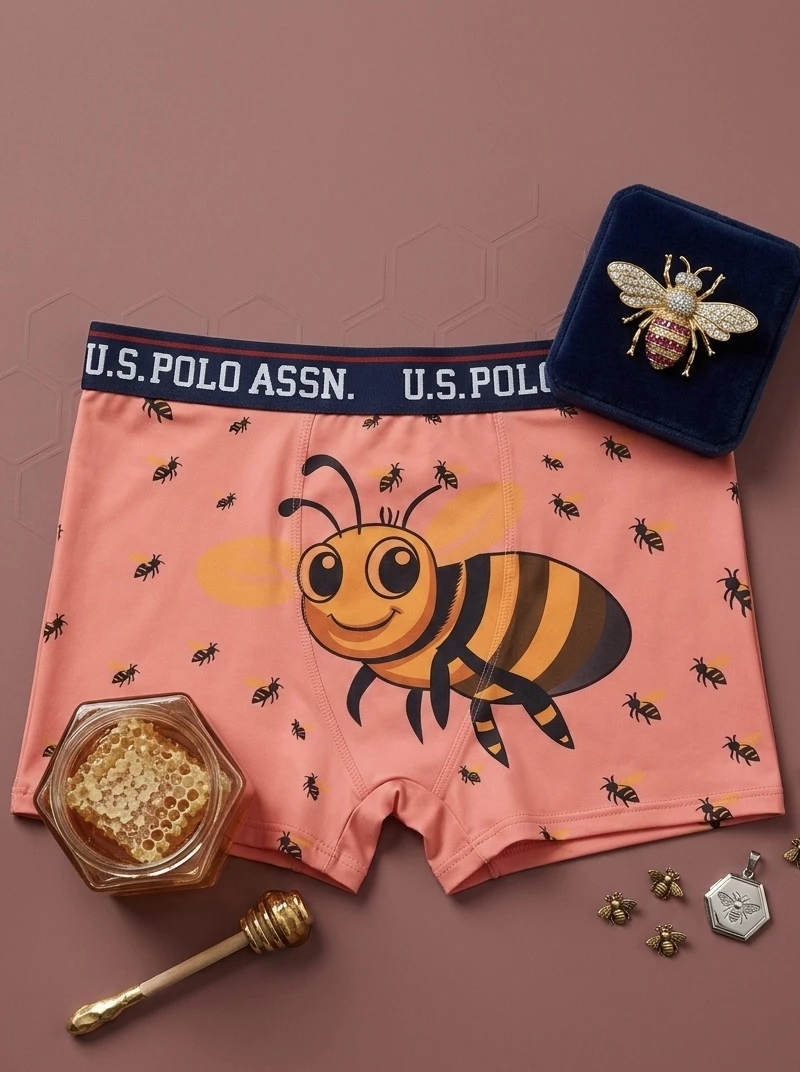 Bee printed men's underwear