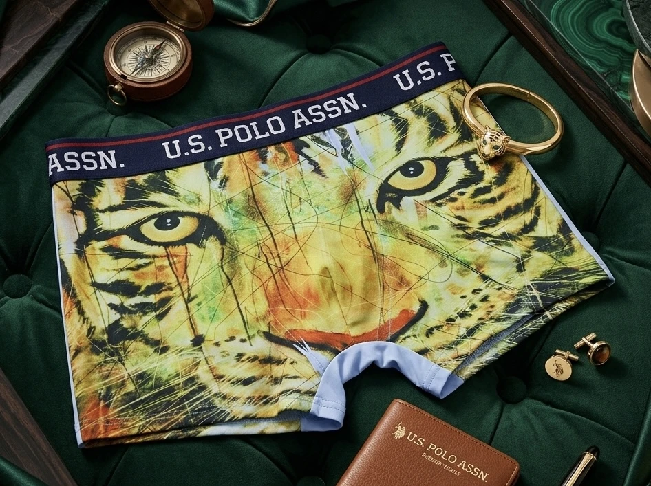 Tiger printed men's underwear
