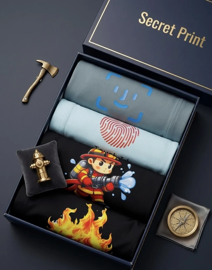 Secret Print Funny Printed Couple  Set