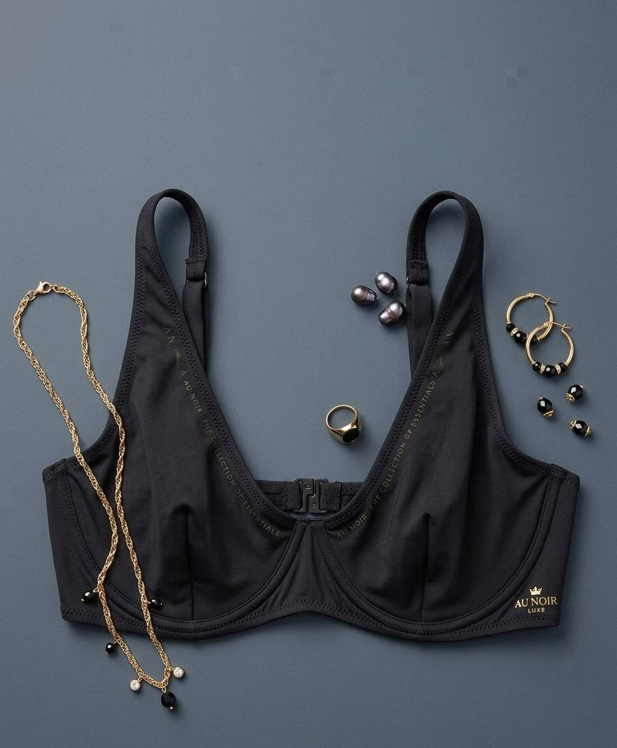 Black Cotton Bra